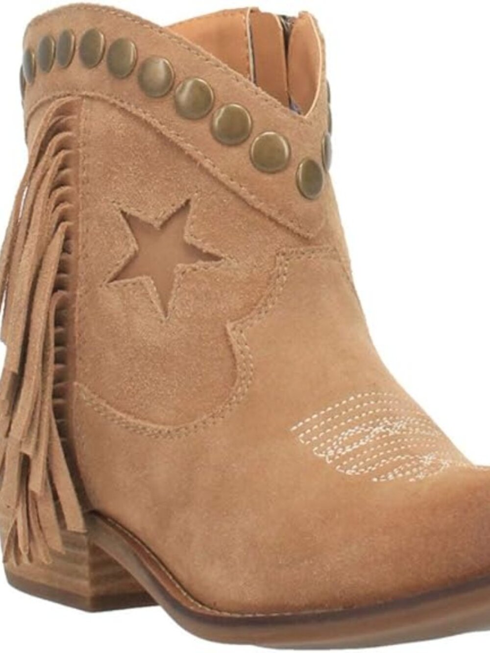 Dingo Women's Lonestar Fashion Booties - Round Toe Whiskey Size 7